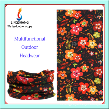 Estilo del pañuelo de Lingshang para el mejor precio de las muchachas Bandana al aire libre de múltiples funciones del bandana de la bicicleta